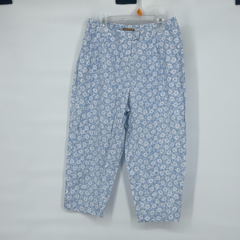Vintage merona nwt cotton floral capri cropped pants